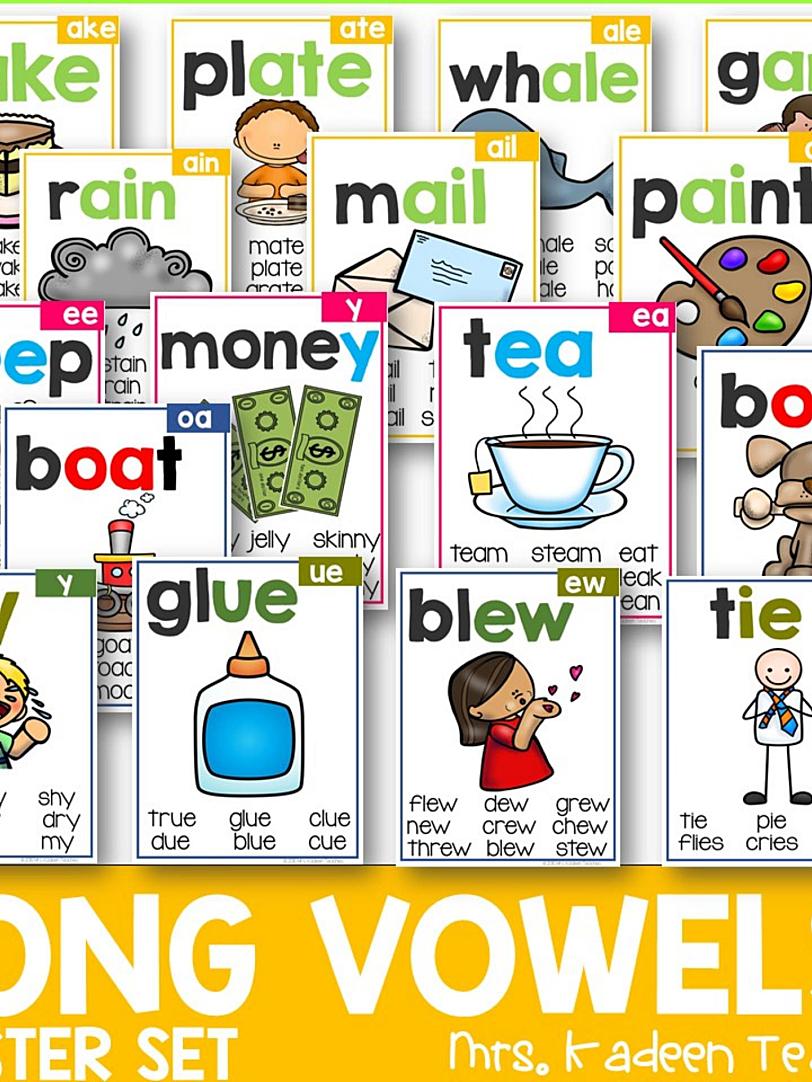 自然拼读神器,115组PhonicsPoster单词闪卡