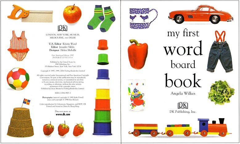 我的第一本单词书(低幼启蒙)DK My First Word Board Book