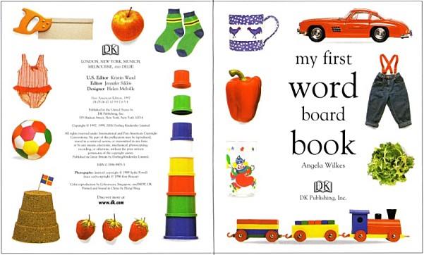 我的第一本单词书(低幼启蒙)DK My First Word Board Book