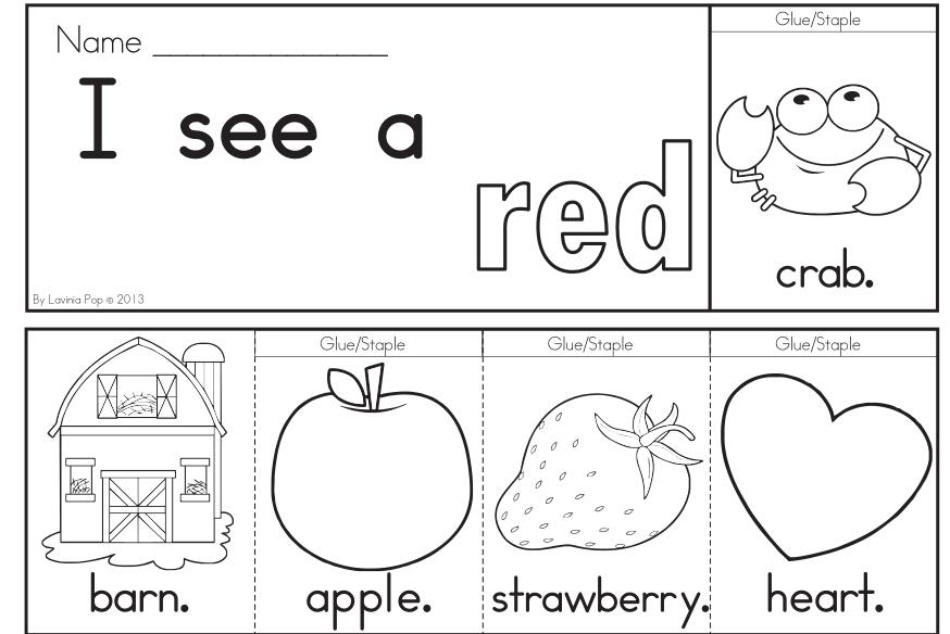 sight words fluency flip book 涂色作业五本2