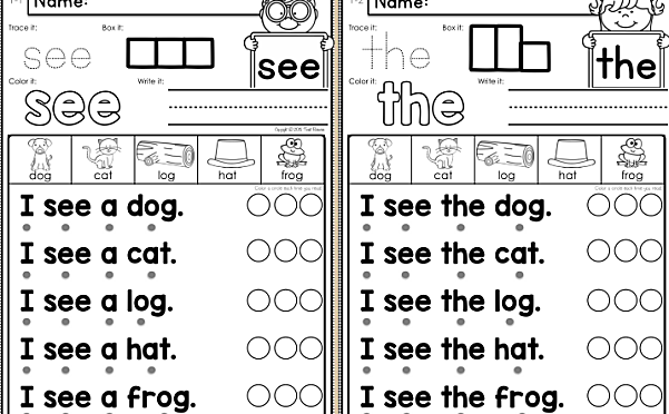 高频词 Sight Word Fluency & Word Work 作业4本+闪卡4套