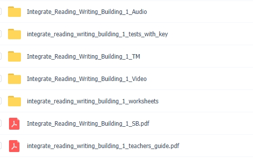 Integrate Reading & Writing阅读写作教材 百度云网盘下载