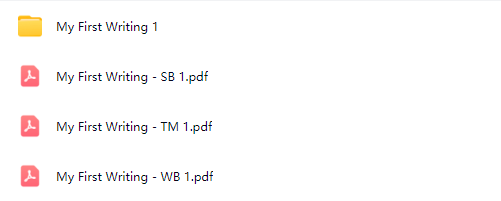 小学生英语写作教材My First Writing第二版1-3级 电子版PDF 百度云网盘下载