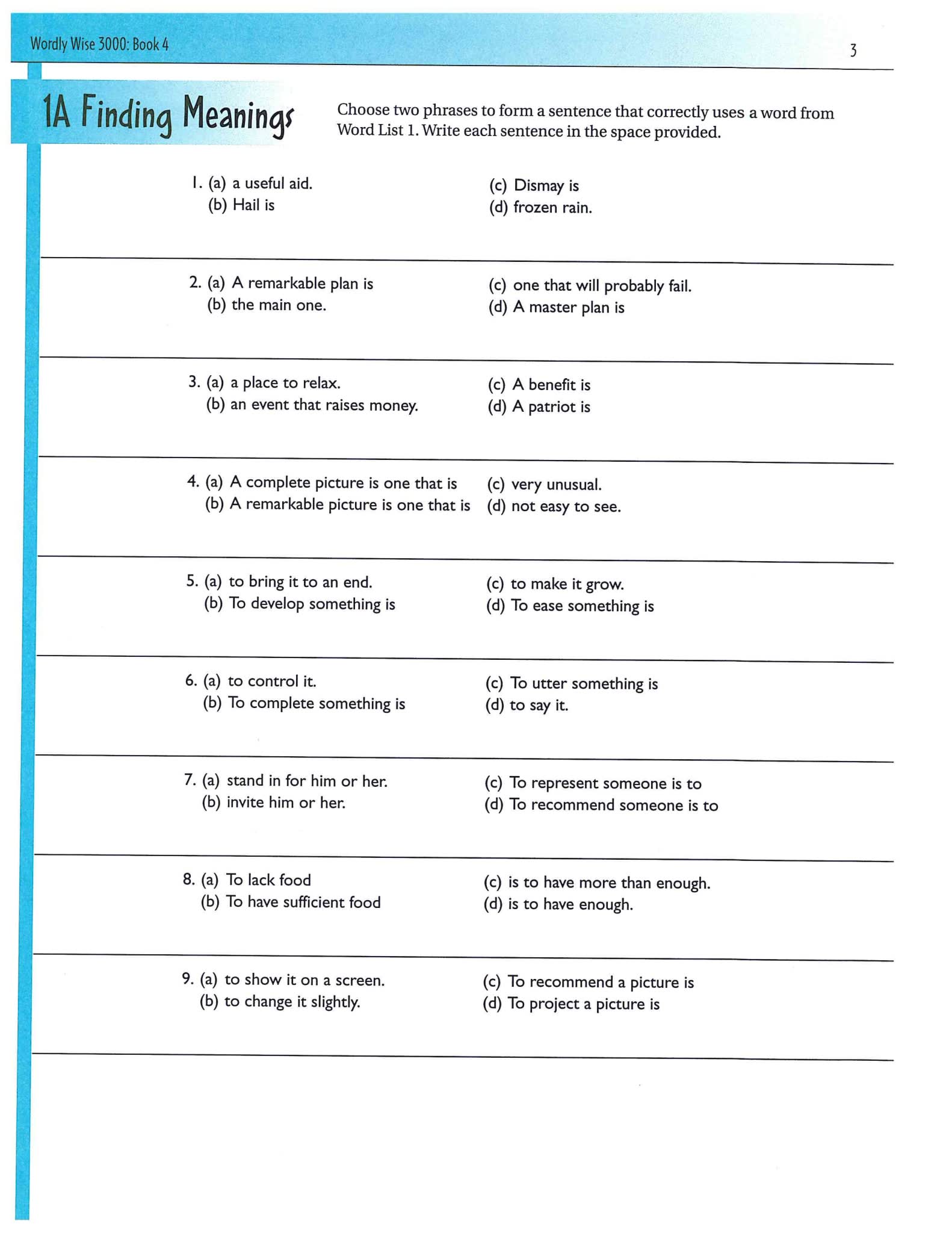 Wordly Wise 3000核心单词