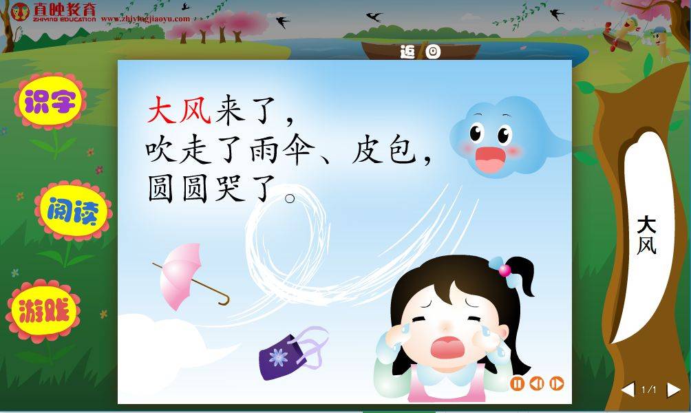 直映识字 互动软件+识字卡+教案+教材