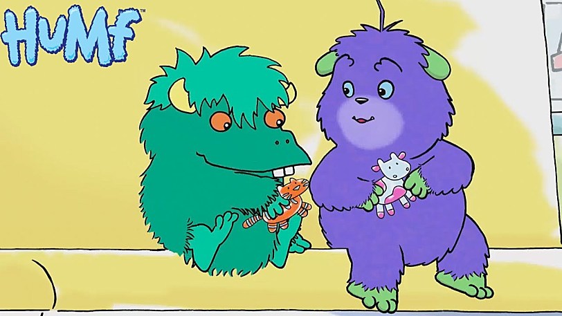 超级有趣的英文动画小毛怪Humf适合启蒙儿童看