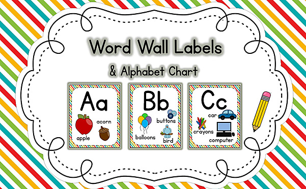 《2套精美英语闪卡环创墙贴》孩子字母单词启蒙必备教材