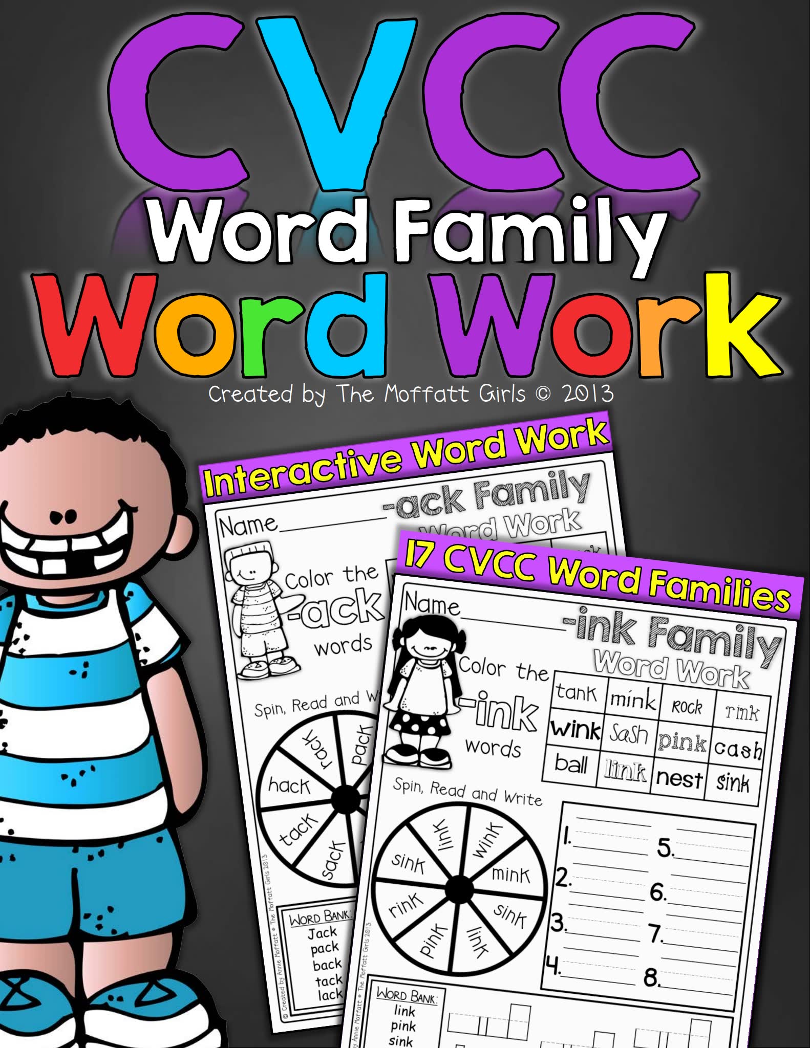 《CVC单词资源包》孩子学习单词英语启蒙必备教材