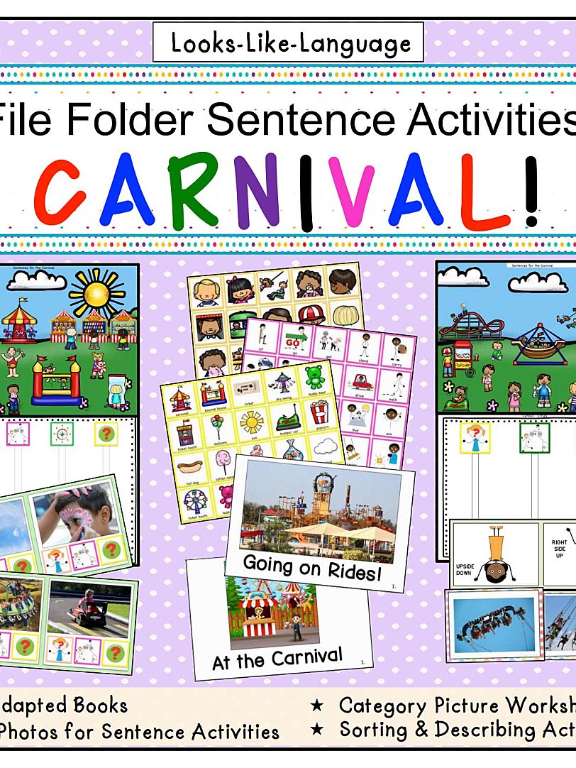 《File Foder Games-Outdoors Sentence Activities》六册户外主题互动书