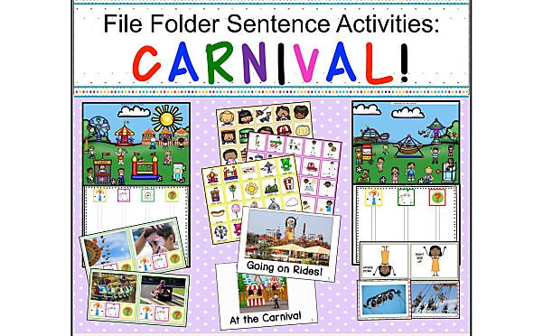 《File Foder Games-Outdoors Sentence Activities》六册户外主题互动书