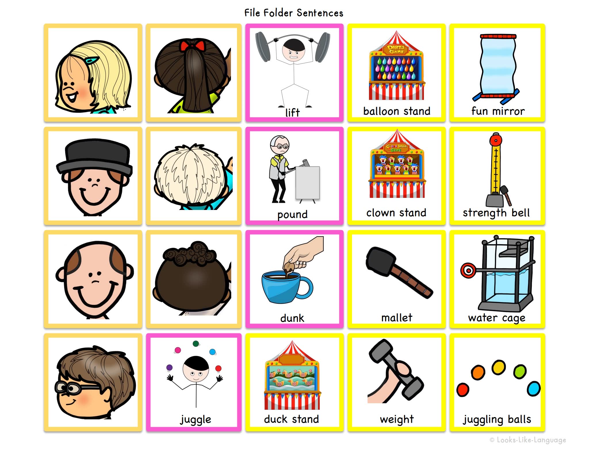 《File Foder Games-Outdoors Sentence Activities》六册户外主题互动书