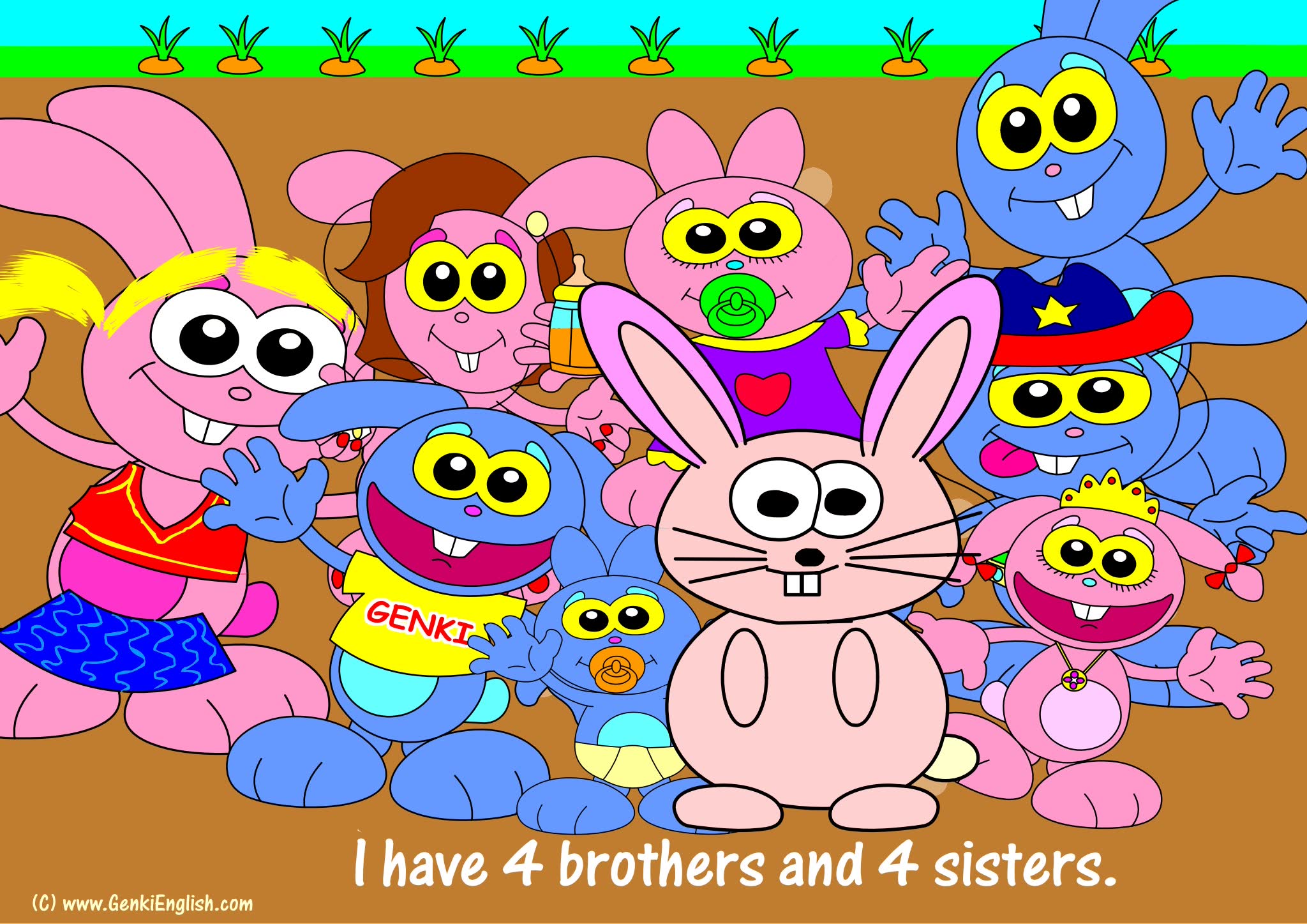 《Genki English元气英语》64册英文闪卡互动素材包PDF