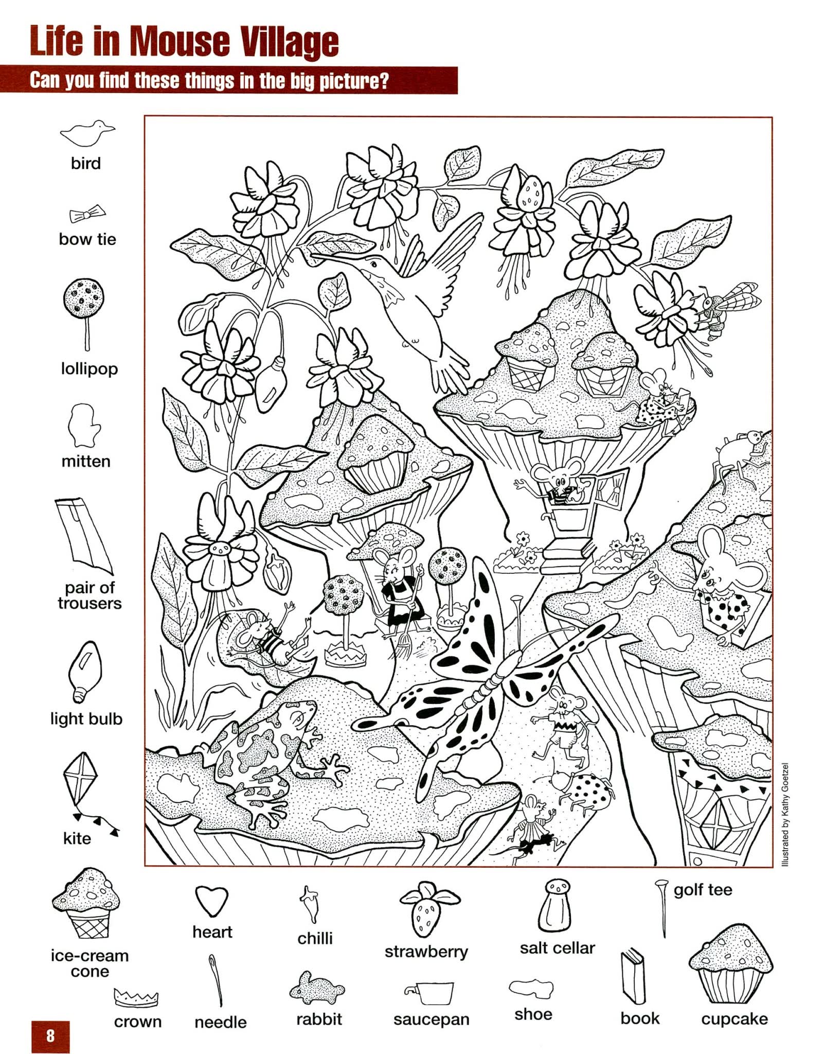 《Hidden Pictures 1&2》104个风靡全球图像游戏PDF