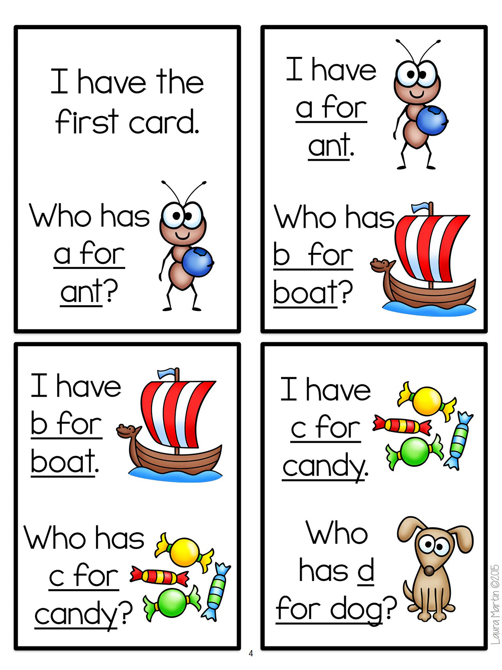 《I Have Who Has Phonics Bundle》175页英语启蒙闪卡PDF