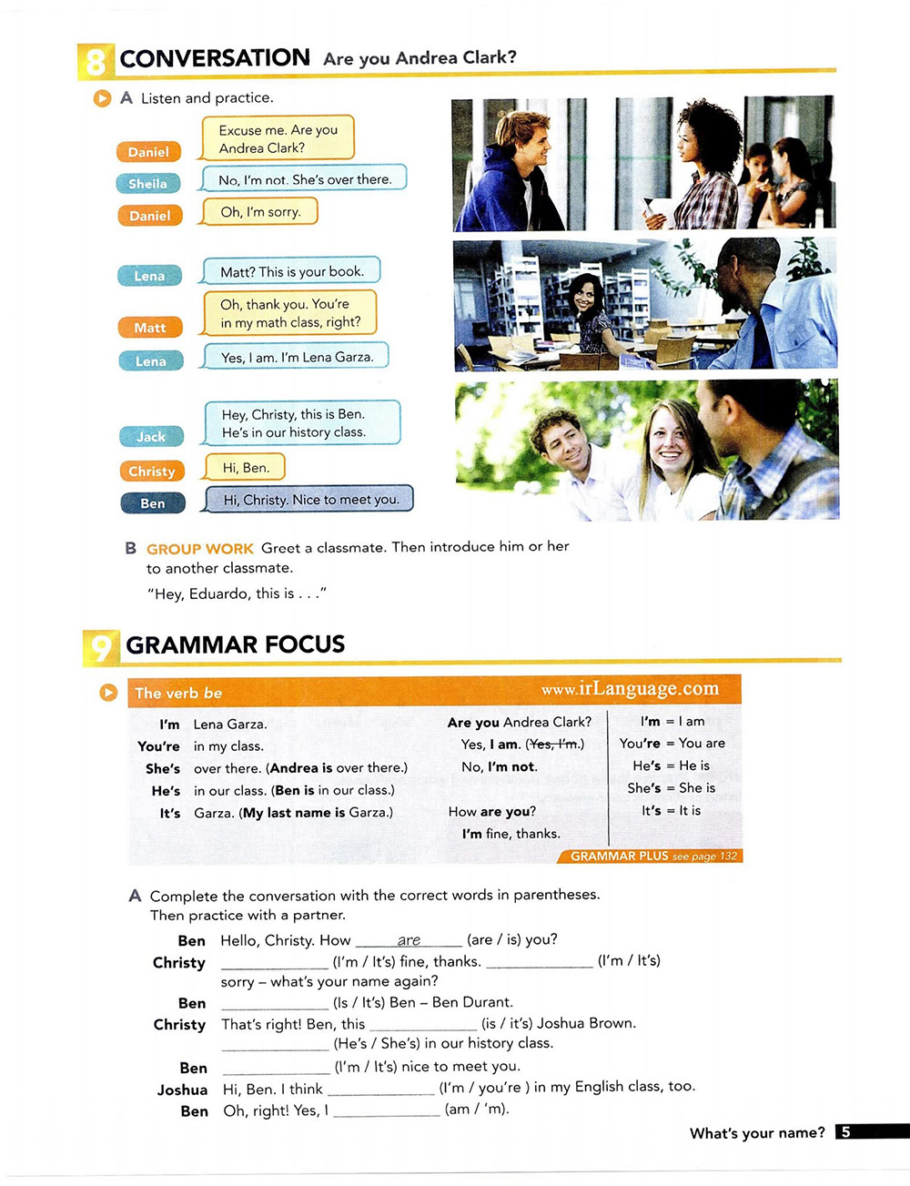 《Interchange 5th Series》Intro,L1,2,3剑桥国际英语第五版教材+练习册+音频