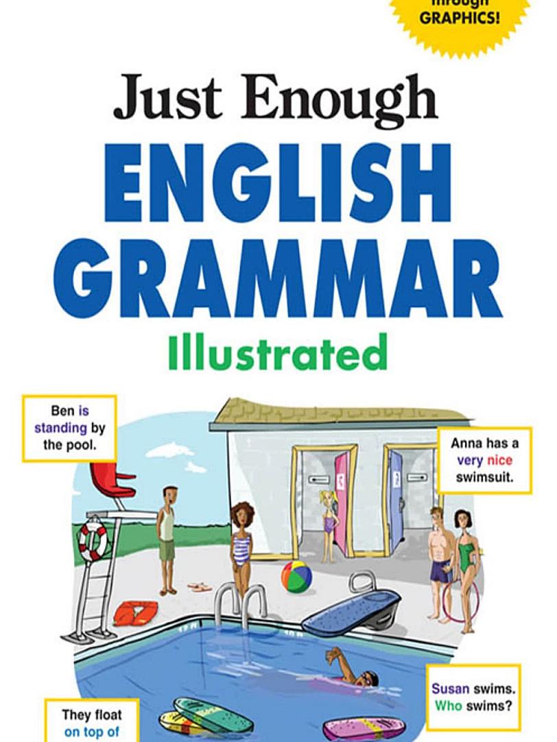 《Just Enough English Grammar》145页彩色语法图解手册