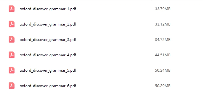 《Oxford Discover Grammar G1~G6》趣味语法教材PDF