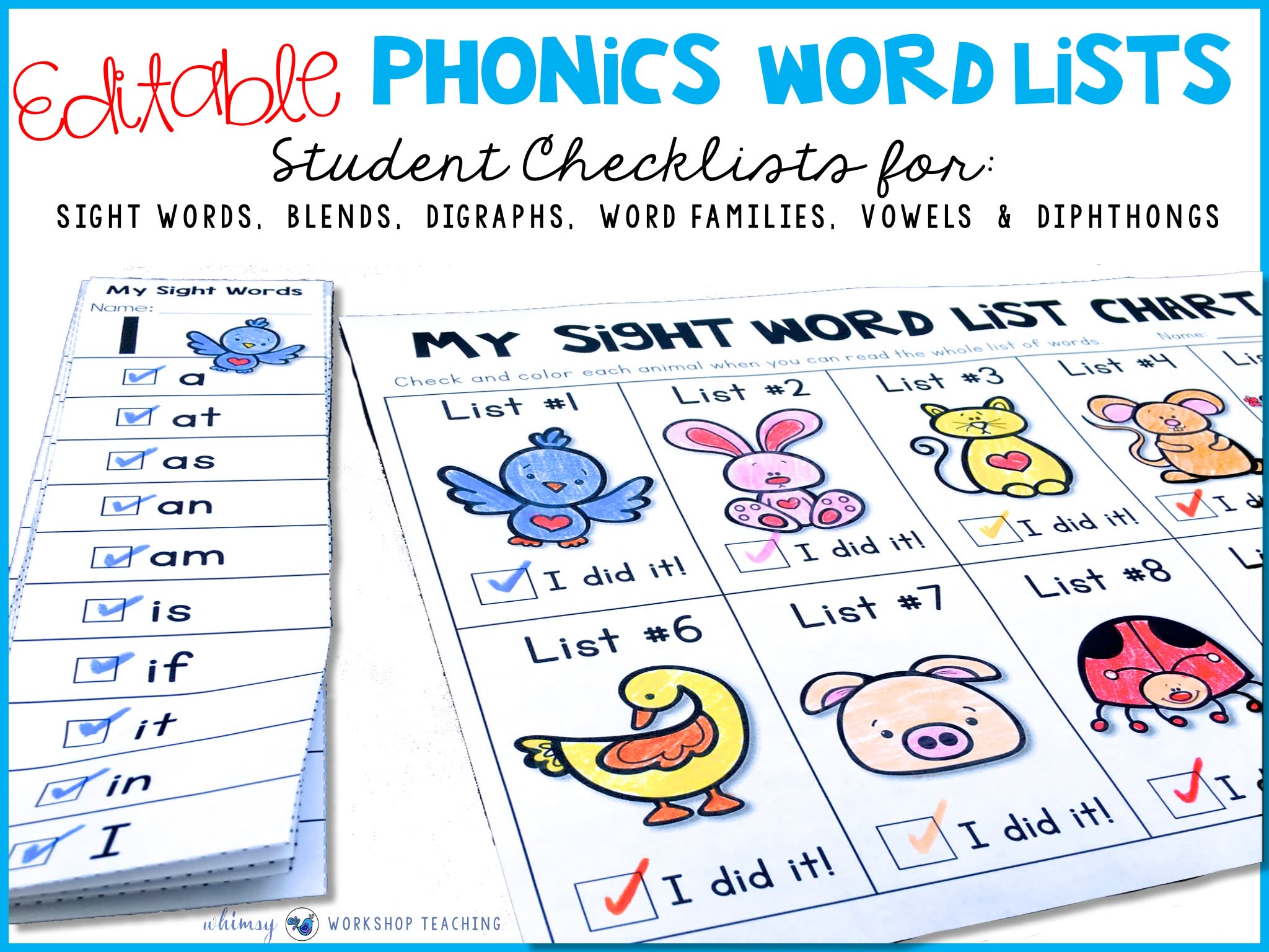 Phonics MEGA Bundle 1 and sentences