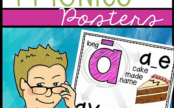 《Phonics Posters自然拼读海报》孩子英语启蒙必备