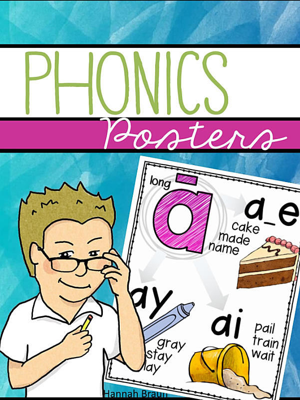 《Phonics Posters自然拼读海报》孩子英语启蒙必备