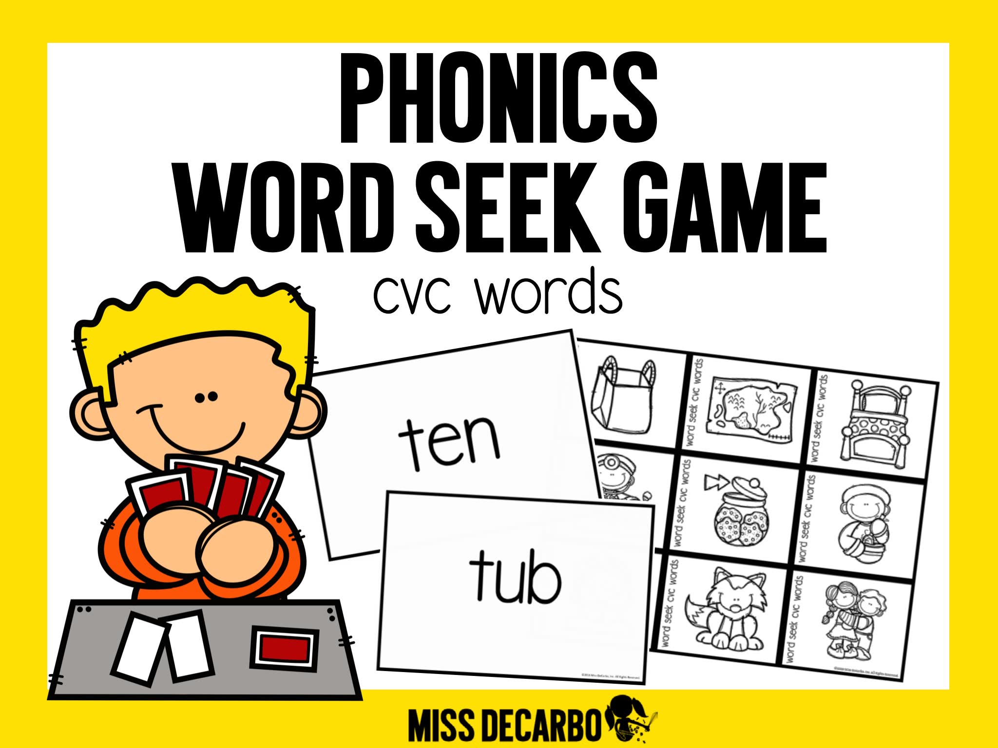 Phonics-Word-Seek-Game
