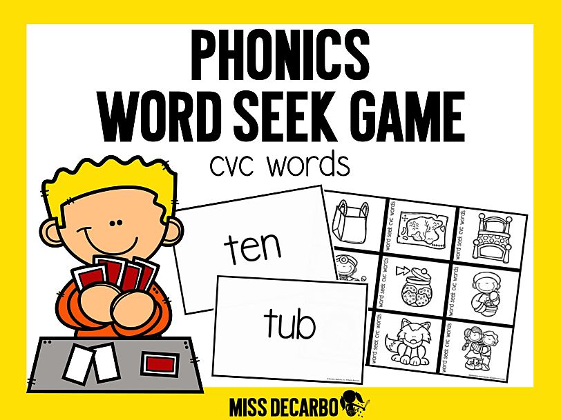 《Phonics Word Seek Game英语启蒙游戏》八册自然拼读练习PDF
