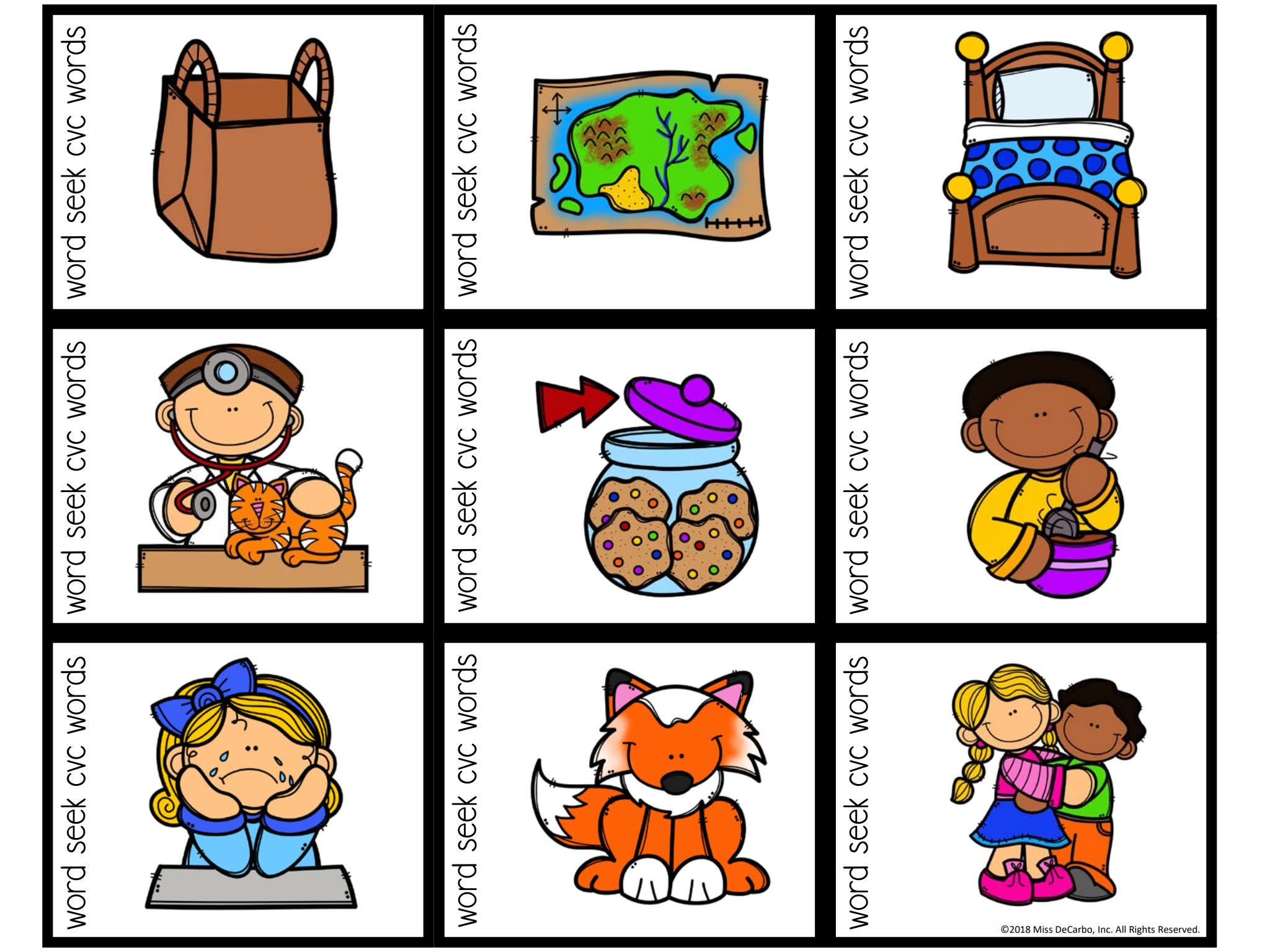 Phonics Word Seek Game