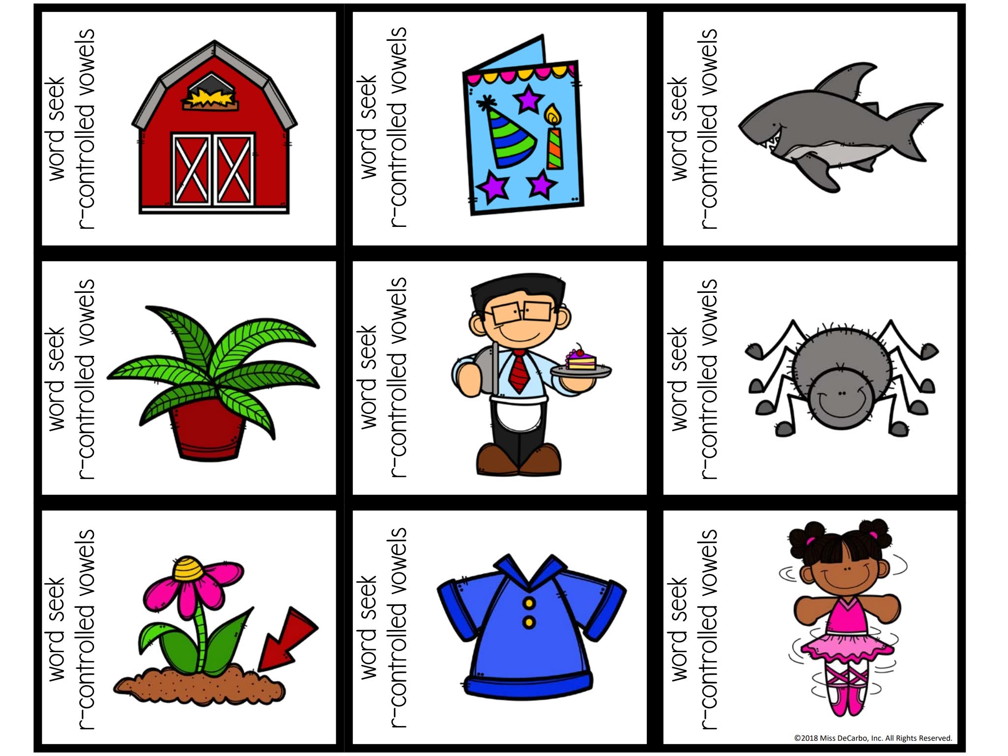 Phonics Word Seek Game