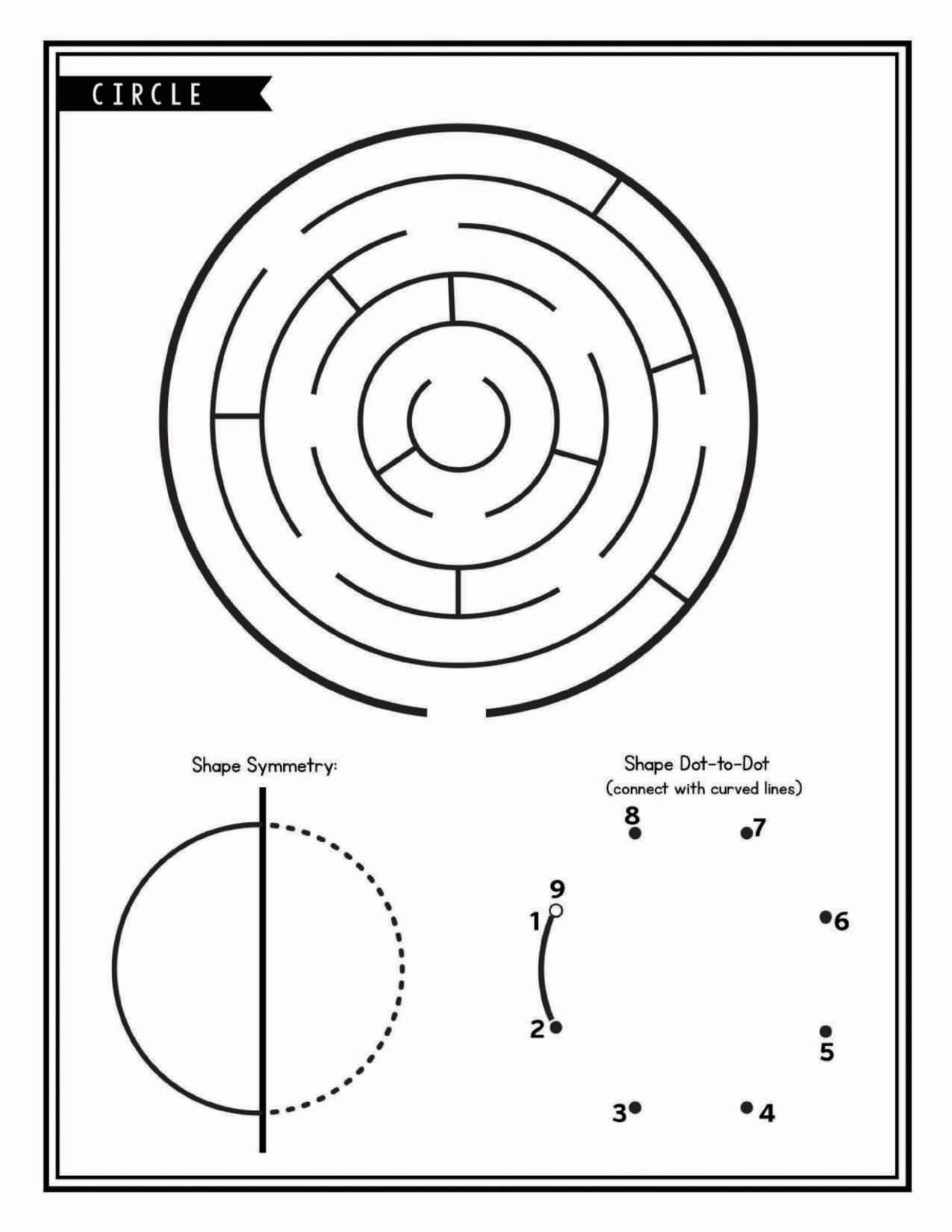 《Shapes形状认知练习册》帮助孩子高效完成启蒙认知PDF