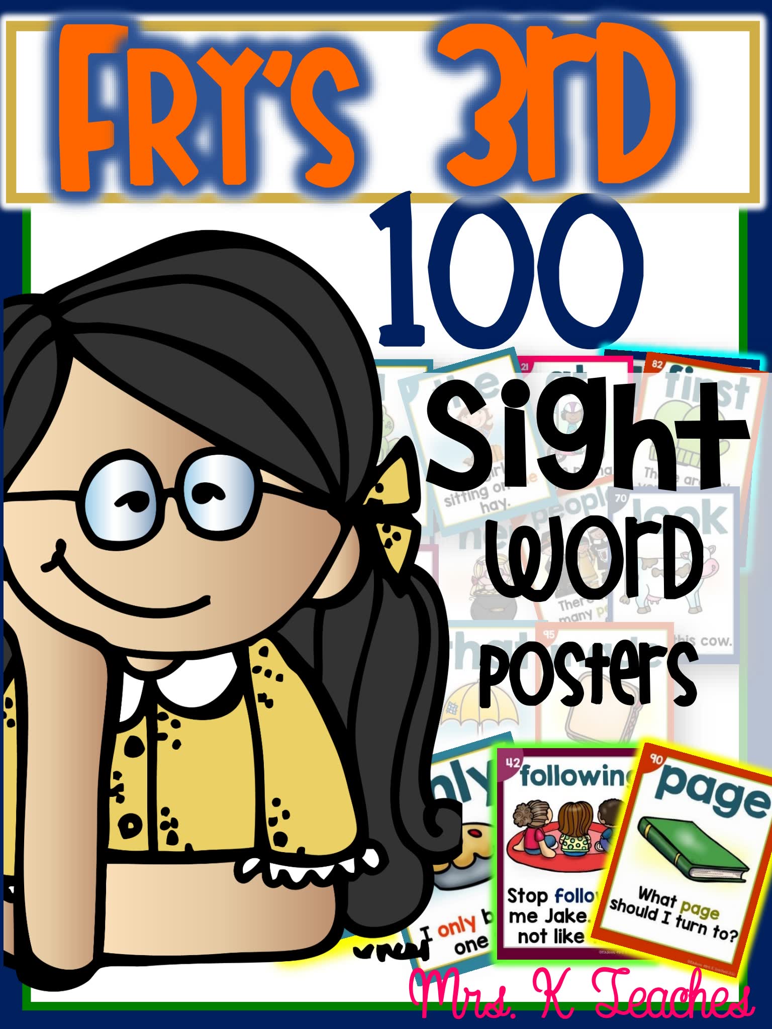 《Sight word posters 300》全三册高频词英语闪卡PDF