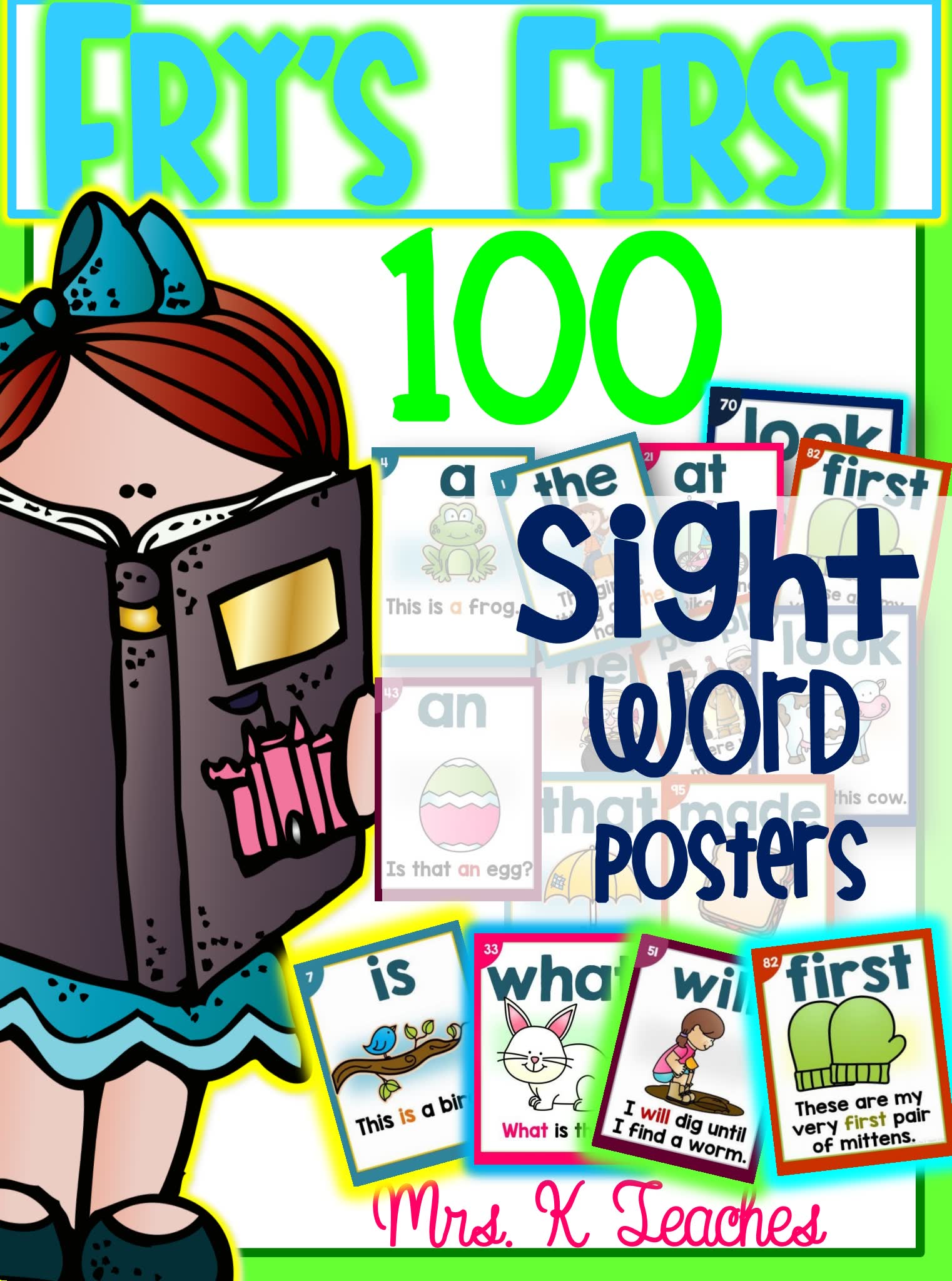《Sight word posters 300》全三册高频词英语闪卡PDF