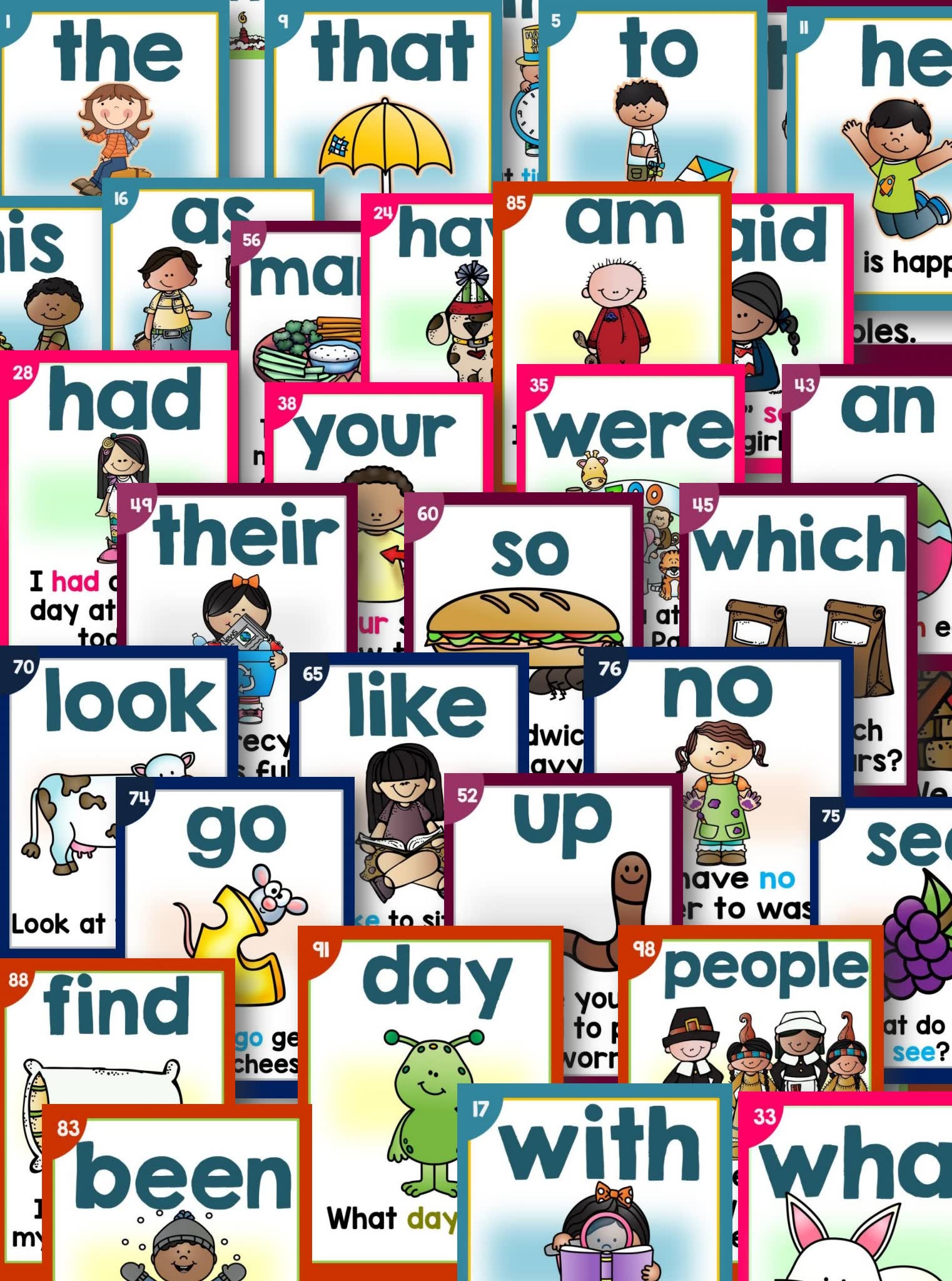 《Sight word posters 300》全三册高频词英语闪卡PDF