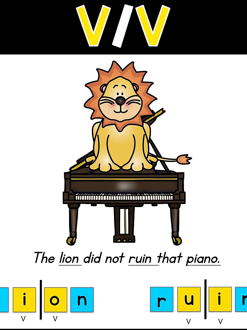 《37张英文单词音节划分海报》英语启蒙自然拼读技巧环创素材