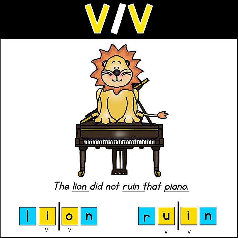 《37张英文单词音节划分海报》英语启蒙自然拼读技巧环创素材