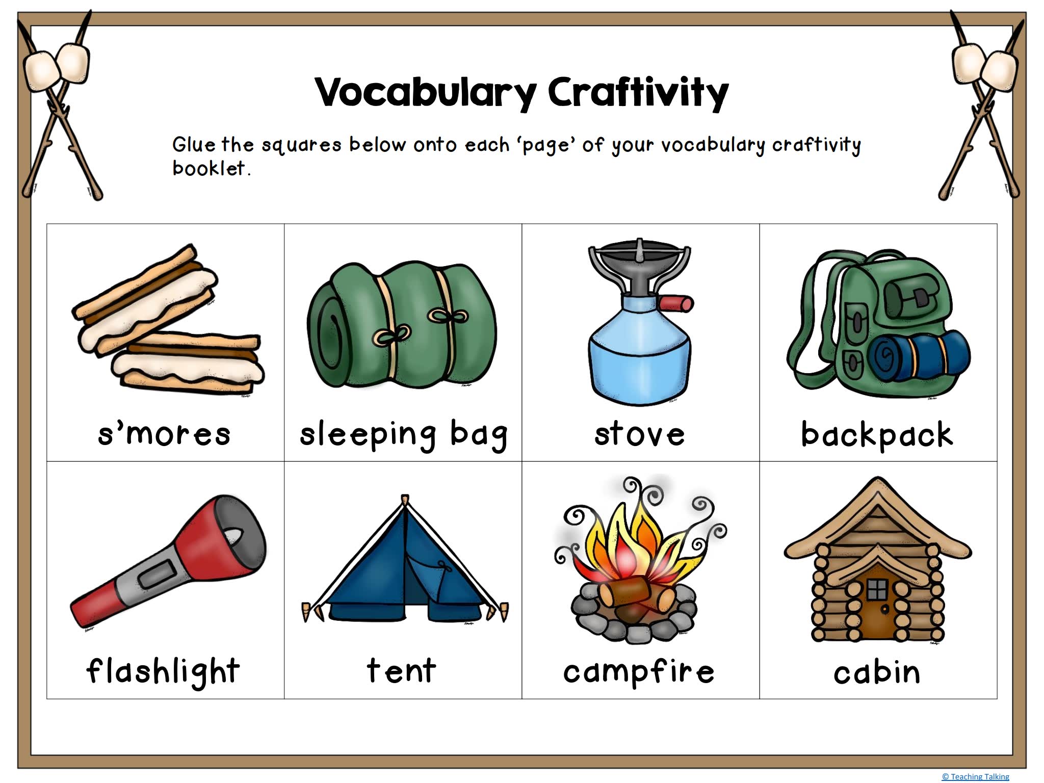《Vocabulary Activities系列》24套主题风琴书英语素材包