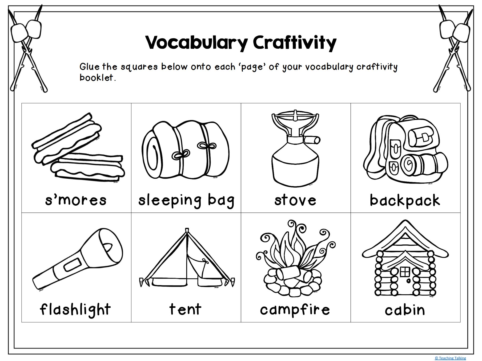 《Vocabulary Activities系列》24套主题风琴书英语素材包