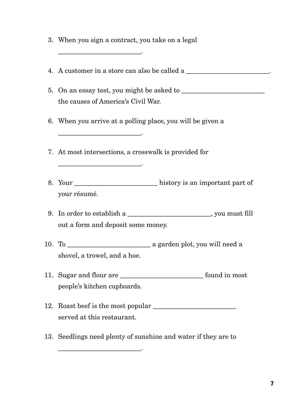 Vocabulary in Context Series