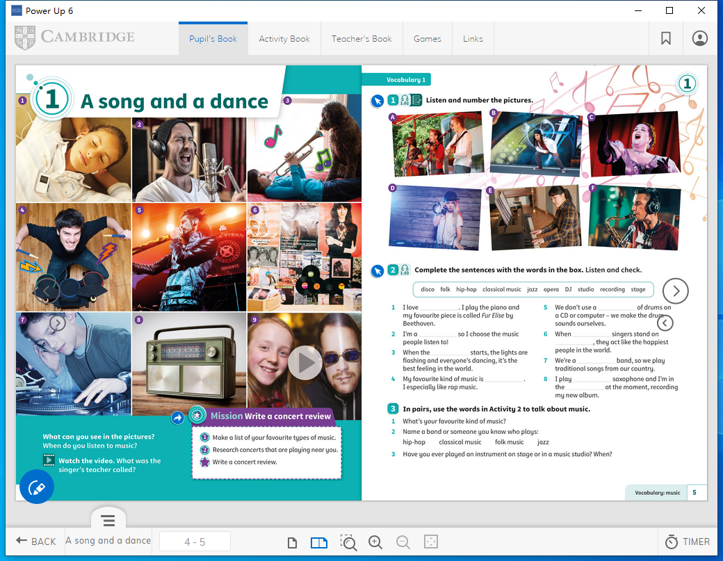 《剑桥Power Up》L1-L6 小学英语白板软件教材