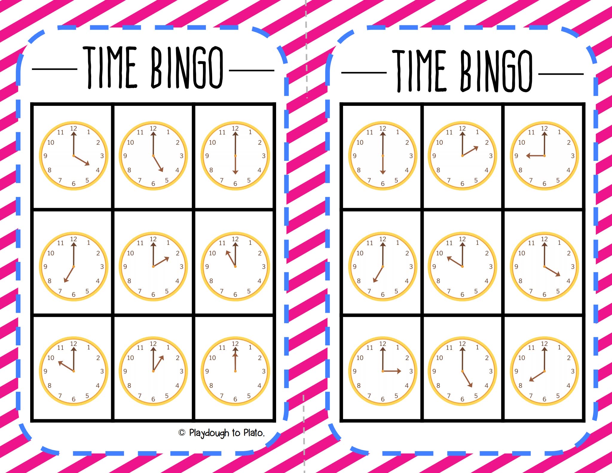 《telling time activity pack》帮助孩子高效认知时间PDF