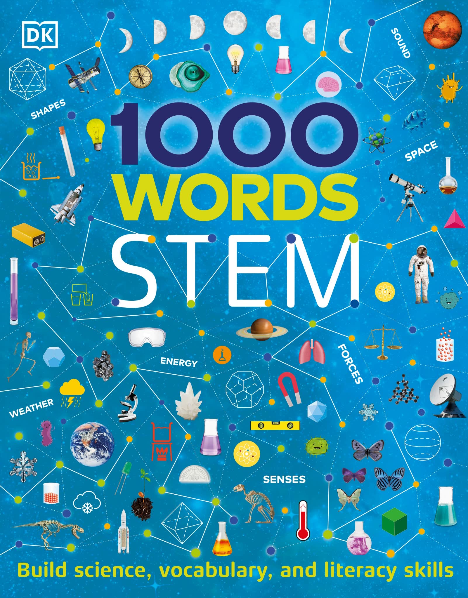 《1000 Words STEM》儿童科普英语词汇DK单词书PDF