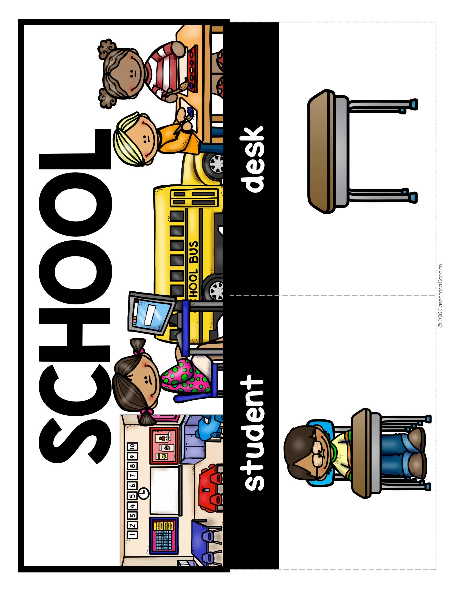 《20份美国小学主题单词银行集合》近1000页英语词汇PDF