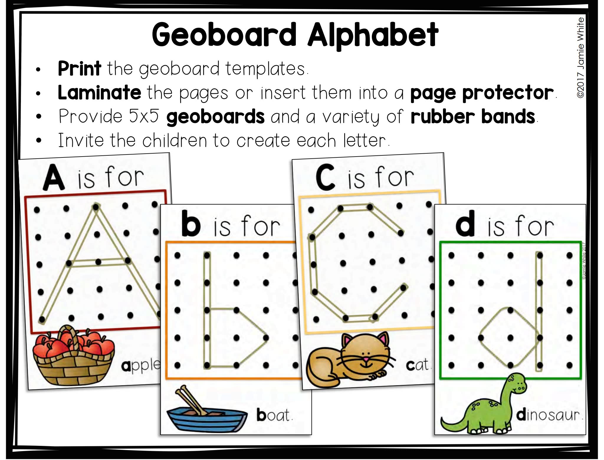 《Alphabet Centers》六册幼儿英文字母认知练习素材包