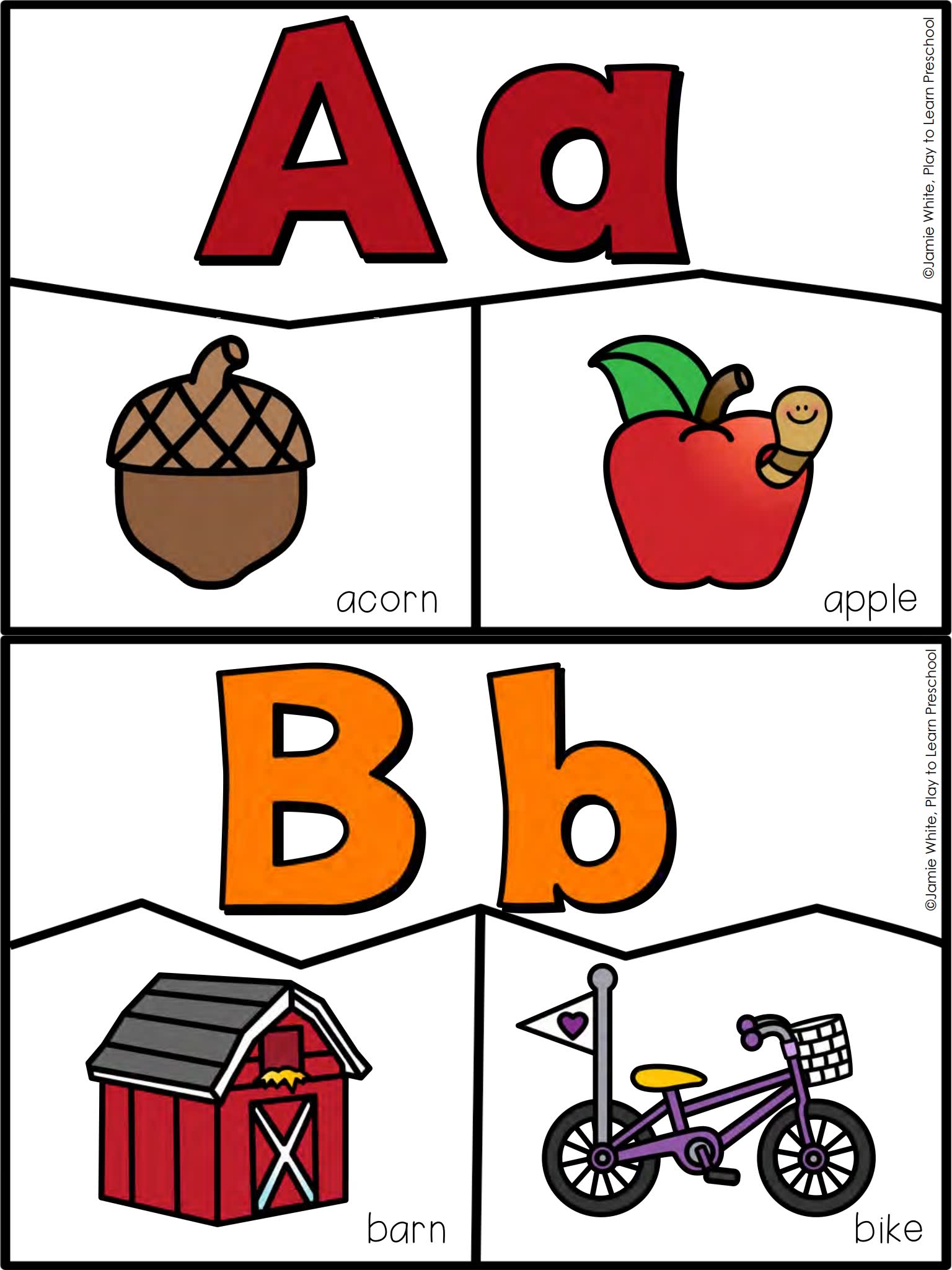 《Alphabet Centers》六册幼儿英文字母认知练习素材包