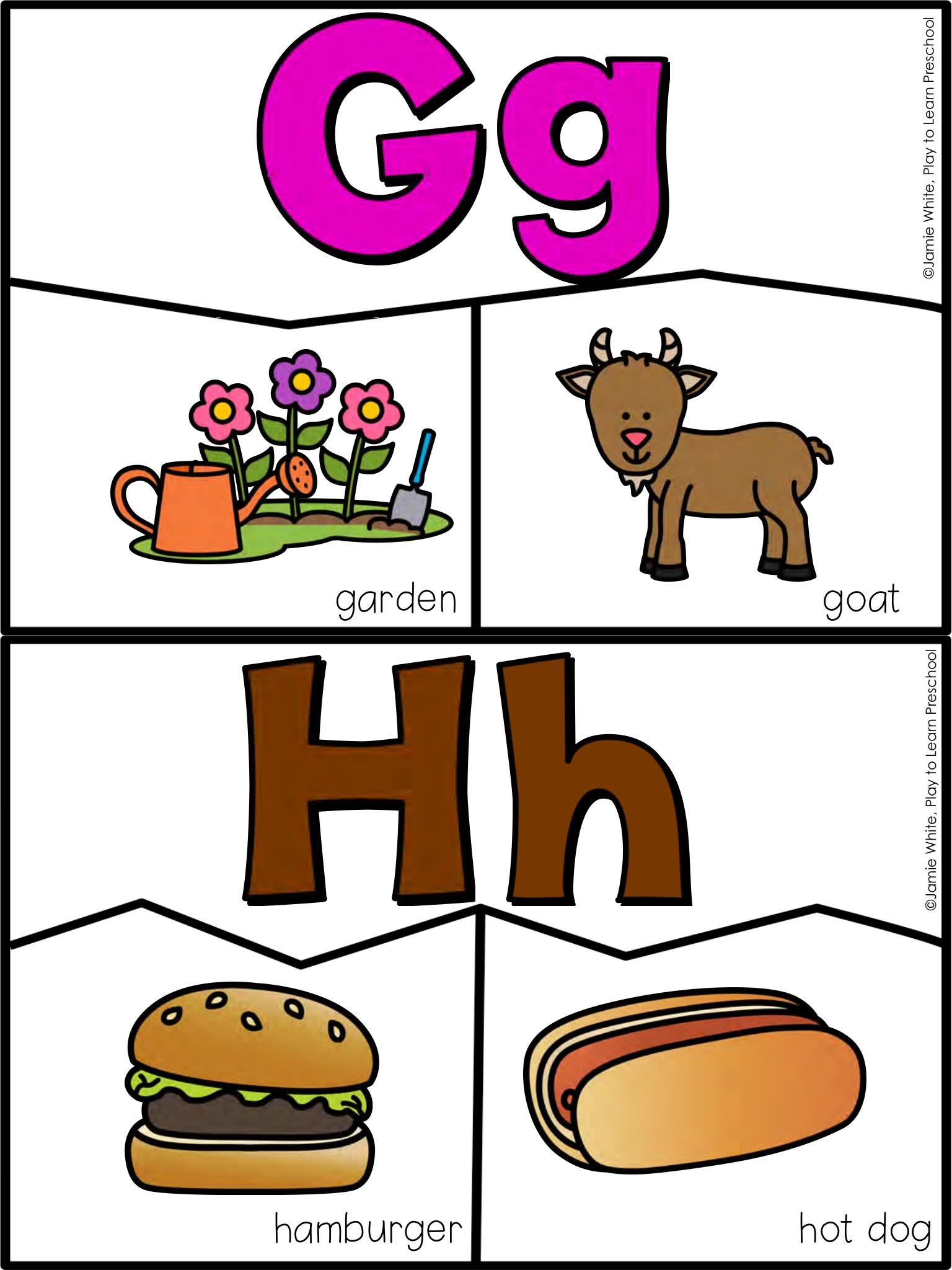 《Alphabet Centers》六册幼儿英文字母认知练习素材包