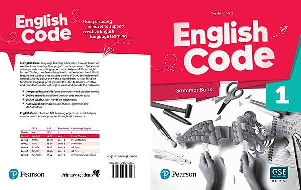 《English Code Grammar Book》1-6册英语代码语法书STEAM教材PDF