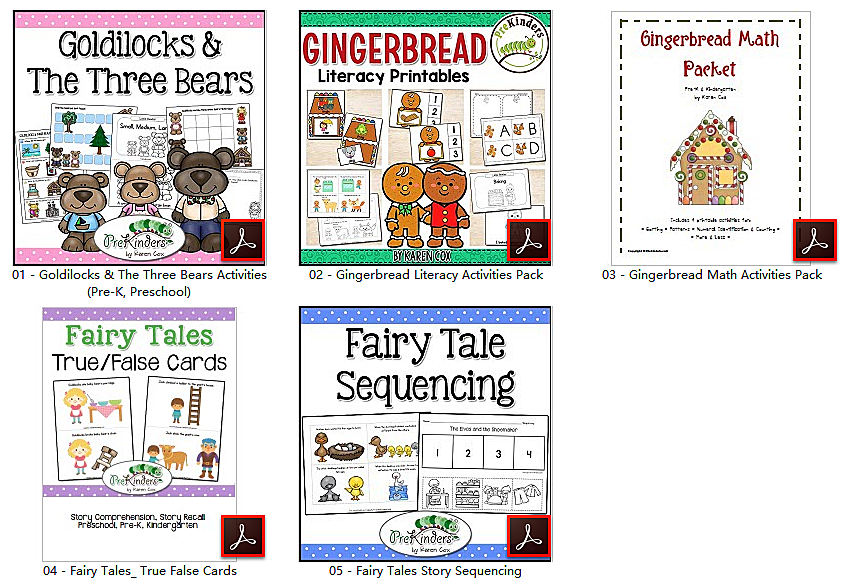 《Fairy Tales BUNDLE》五册英文童话故事第二辑PDF