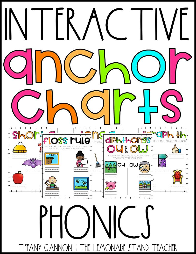 《Interactive Anchor Charts》交互式锚图自然拼读PDF两册
