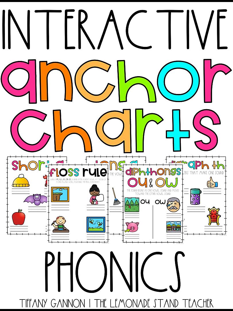 《Interactive Anchor Charts》交互式锚图自然拼读PDF两册