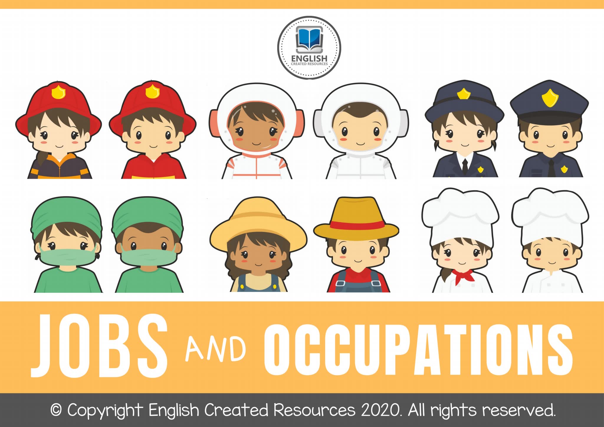 《Jobs and Occupations》职业认知启蒙英文闪卡PDF