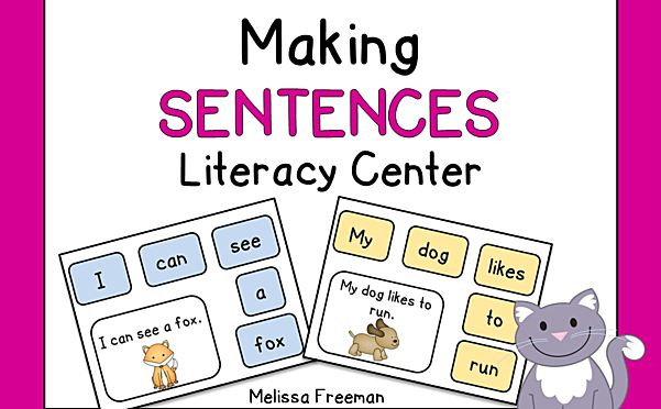 《Making Sentences Literacy Center》单词句子排序五册PDF